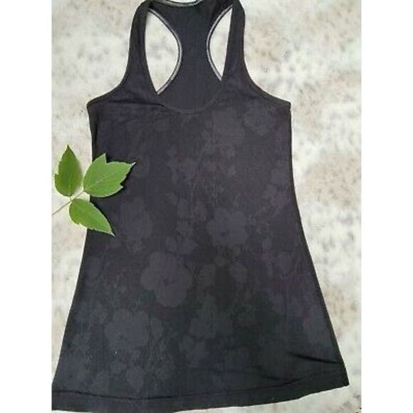 Lululemon Cool Breathable Mesh Tank Racer Back‎ Black 6 - Picture 1 of 8